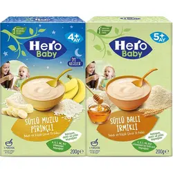 پکیج اقتصادی سرلاک عسل و موز برنج هرو بیبی