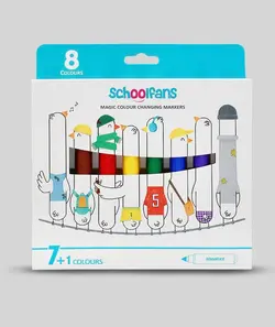 ماژیک نقاشی 7+1 جادویی اسکول فنز | schoolfans