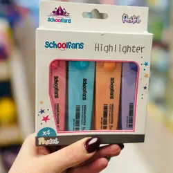 هایلایر 4 عددی فلت کلاسیک پاستلی اسکول فنز | schoolfans