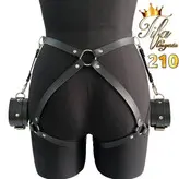 ست اکسسوری کمربندی زنانه فانتزی چرم ۵ تکه کد 9818 قرمز و مشکی فری سایز (قابل تنظیم)