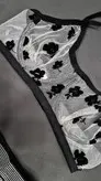 ست 3 تکه شورت، سوتین و بند جوراب فنردار فانتزی زنانه Kenzo 1610 سایز L,XL