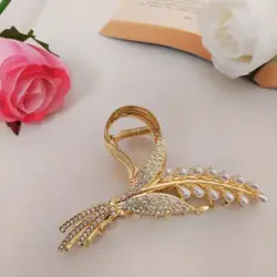 کلیپس کریستالی مرواریدی - فروشگاه اینترنتی اکسسوری های مو هیلناز