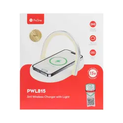شارژر وایرلس سه کاره ProOne مدل PWL815 - سفید (گارانتی یکساله کاوان) | مگابایت