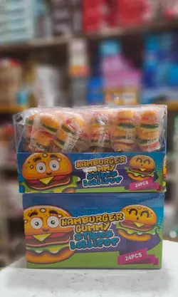 پاستیل همبرگر چوبی24 تایی