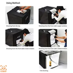 خیمه نور ال ای دی 40 سانتی متر 3 لامپ LED گودکس Godox LST40 Light tent