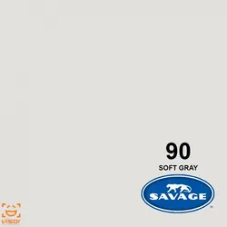 فون کاغذی طوسی ملایم Savage Soft Gray 90