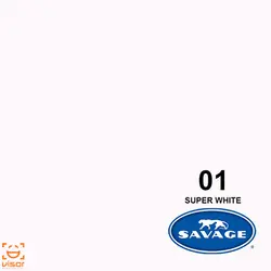 فون کاغذی سفید Savage Seamless Paper Super White 01