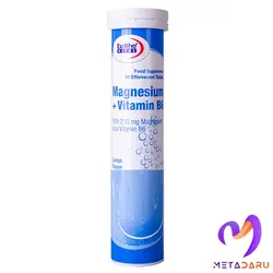 قرص جوشان منیزیم پلاس ویتامین ب6 MAGNESIUM + VITAMIN B6 EFF TAB ( EURHO VITAL ) - متا دارو