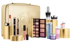 کیف لوازم آرایش بزرگ و مسافرتی طلایی رنگ لانکوم