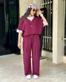 ست کراپ و شلوار مراکشی کد ۰۱۲۵