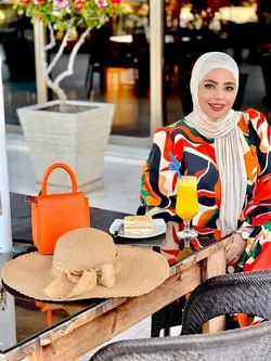 مانتو عبایی کژال نارنجی