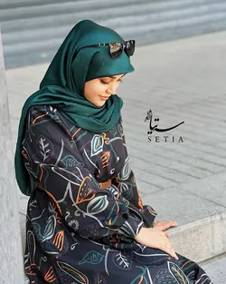 مانتو عبایی کژال مشکی