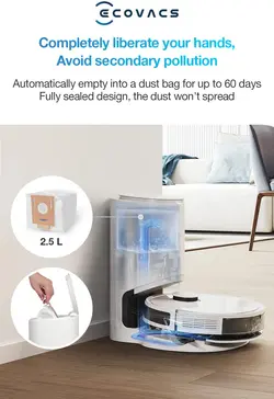 جاروی رباتیک مخزن‌دار Ecovacs Deebot N8 Plus