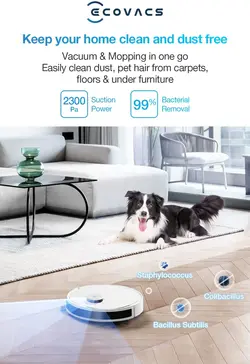 جاروی رباتیک مخزن‌دار Ecovacs Deebot N8 Plus