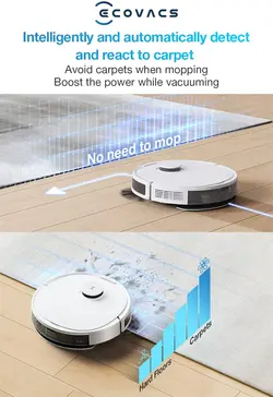 جاروی رباتیک مخزن‌دار Ecovacs Deebot N8 Plus