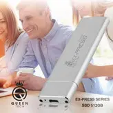اس اس دی اکسترنال کوئین تک مدل EX-PRESS ظرفیت 512 گیگابایت
