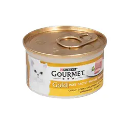 کنسرو گربه گورمت گلد پته با طعم مرغ gourmet gold chicken pate 85gr