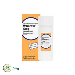قرص وتمدین Vetmedin 5mg برای درمان مشکلات قلبی در حیوانات خانگی 50 عددی - تاچ پت شاپ