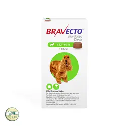 قرص ضد کک و کنه و انگل براوکتو (Bravecto Chews for Dogs) برای سگ 1۰ تا 20 کیلوگرم تک عددی - تاچ پت شاپ