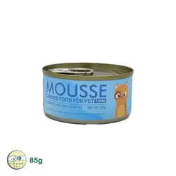 کنسرو گربه فنبی مدل موس (پته) با طعم ماهی تن وزن ۸۵گرمFanby Cat Can Mousse (Pate) Tuna Flavor - تاچ پت شاپ