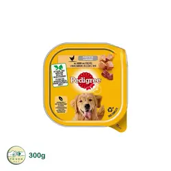 ووم سگ پدیگری طعم مرغ و بوقلمون وزن ۳۰۰ گرم - تاچ پت شاپ