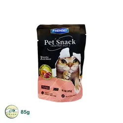 پوچ گربه فنبی با طعم ماهی تن Faenbei Cat Tuna Pouch وزن 85 گرم - تاچ پت شاپ