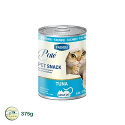 کنسرو گربه فنبی با طعم ماهی تن مدل پته Faenbei Cat Can with Tuna وزن 375 گرم - تاچ پت شاپ