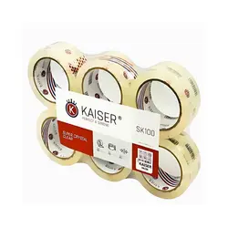 چسب پهن کایزر 90 یارد 50 میکرون بی صدا - بانک لوازم تحریر ایران