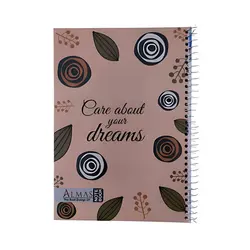 دفتر 100 برگ سیمی جلد طلقی فانتزی - بانک لوازم تحریر ایران