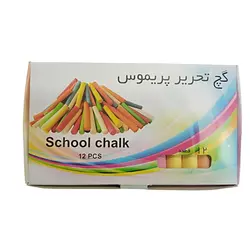 گچ تحریر رنگی پریموس بسته 12 عددی - بانک لوازم تحریر ایران