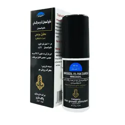 لوسیون ضد ریزش و تقویت کننده مو ماینوکسیدیل 5 درصد پاک دارو حجم 60 میلی لیتر