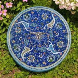 شیرینی خوری میناکاری|مدل 2 طبقه|کد ZP374 - ساغر مینا | فروشگاه اینترنتی صنایع دستی