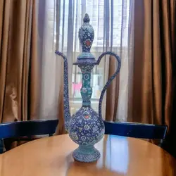 گلاب پاش میناکاری|طرح اسلیمی خطایی|کد G1056 - ساغر مینا | فروشگاه اینترنتی صنایع دستی