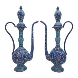 گلاب پاش میناکاری|طرح اسلیمی خطایی|کد G1056 - ساغر مینا | فروشگاه اینترنتی صنایع دستی