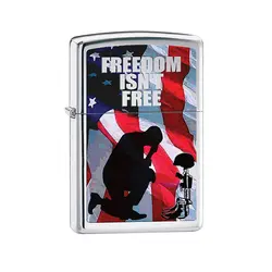 زیپو کد 28336  Freedom Isn’t Free High Polish Chrome