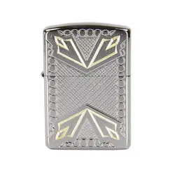 زیپو کد Arrows Brushed Chrome 28808