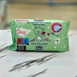 دستمال مرطوب نوزاد چیکو مدل salvittine detergenti بسته 60 عددی - سیسمونی بیبی کینگ