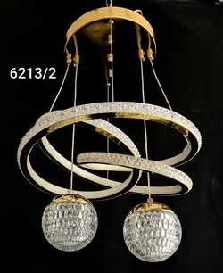 لوستر led وارداتی دو توپ