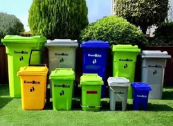 سطل زباله و مخزن زباله اداری و سازمانی و بیمارستانی ۴ گوش