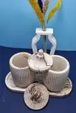 بانکه سنگی یاقوت و سینی سنگی (3 پارچه)