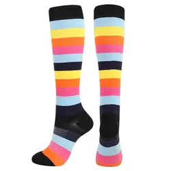 جوراب واریس طرح رنگین کمان کد ۱۰۴ - جوراب واریس ترالی