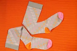 جوراب واریس طوسی طرح قلب کد ۱۰۵ - جوراب واریس ترالی