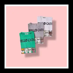 مدل لباس نوزادی تیشرت گربه ای - فروشگاه لباس بچه هوشمندشاپ