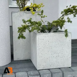 گلدان بتن اکسپوز 40-40-40