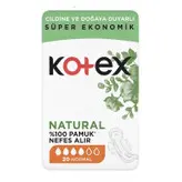 نوار بهداشتی کوتکس مدل Natural Super Ekonomik  بسته 20 عددی