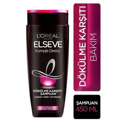 شامپو لورال LOREAL Elseve مشکی مدل ضدریزش مناسب موهای ضعیف حجم 450 میل