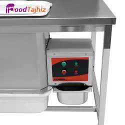 میز بردینگ تک لگن موتوردار سوخاری استیل - فود تجهیز
