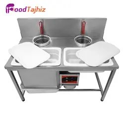میز بردینگ دو لگن موتوردار سوخاری استیل - فود تجهیز