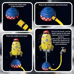 اسباب بازی موشک جت طرح آب پران