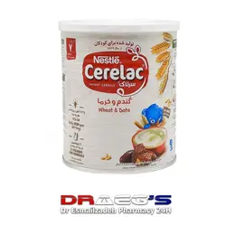 سرلاک گندم و خرما مناسب کودکان از پایان 7 ماهگیNestle cerelac wheat &pata with milk400gr